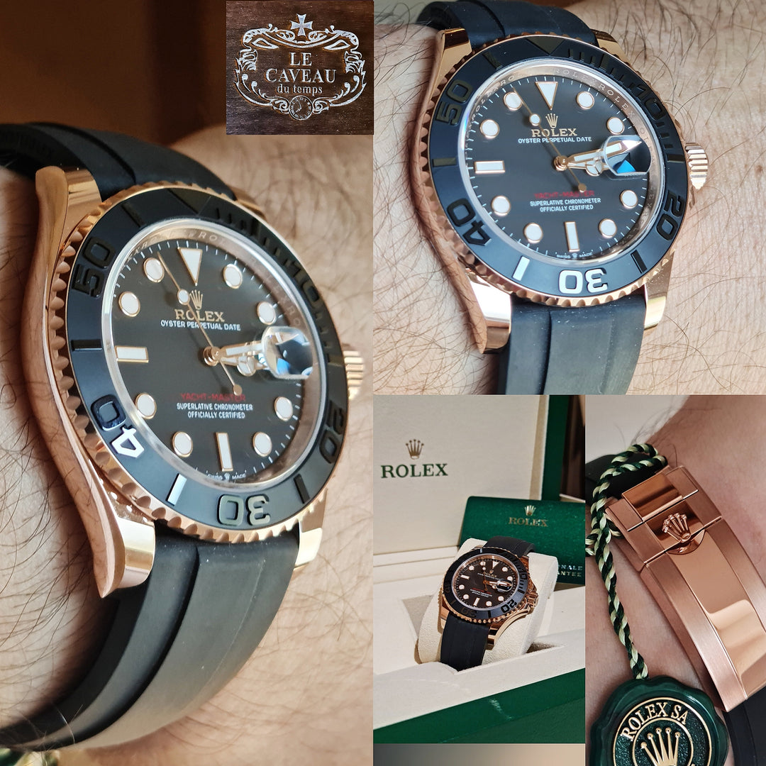 Yacht-Master Oro Rosa Caucciù 126655 - scatola e garanzia originali