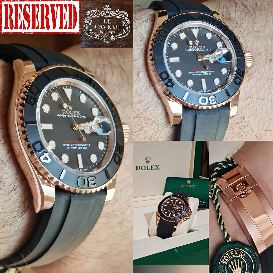 Yacht-Master Oro Rosa Caucciù 126655 - scatola e garanzia originali
