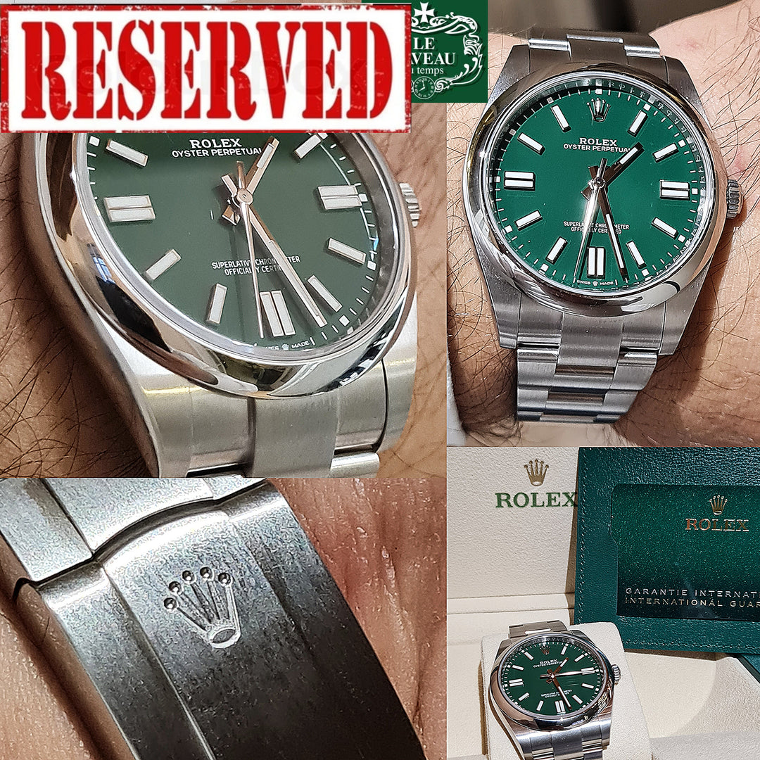 Oyster Perpetual 41mm quadrante verde - scatola e garanzia originale
