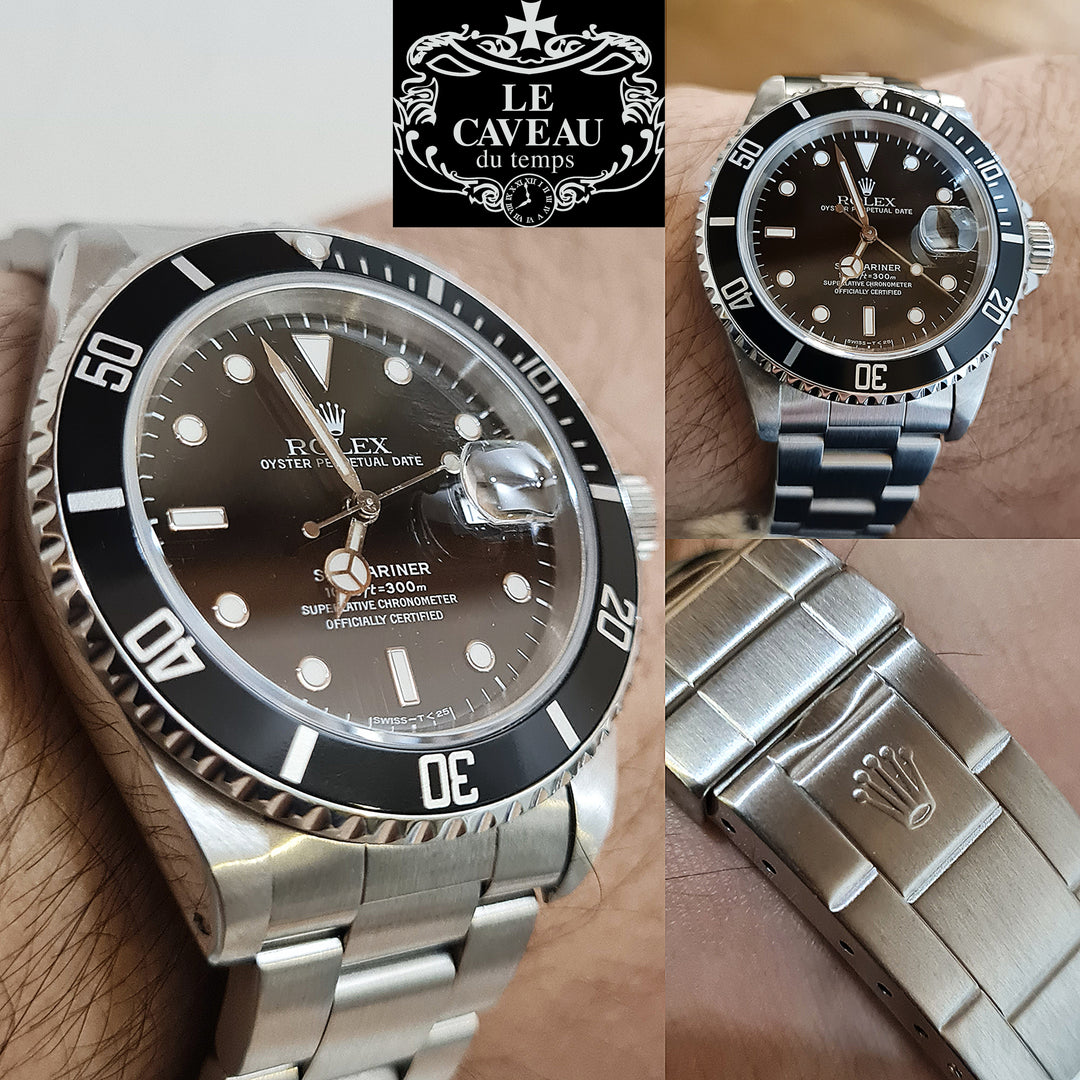 Submariner 16610 acciaio - scatola e garanzia LeCaveau