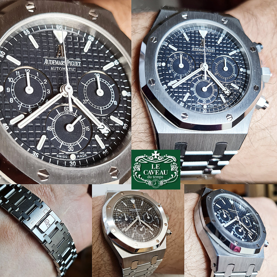 Royal Oak Chronograph 25860ST acciaio quadrante blu - completo di Scatola originale e Garanzia AP