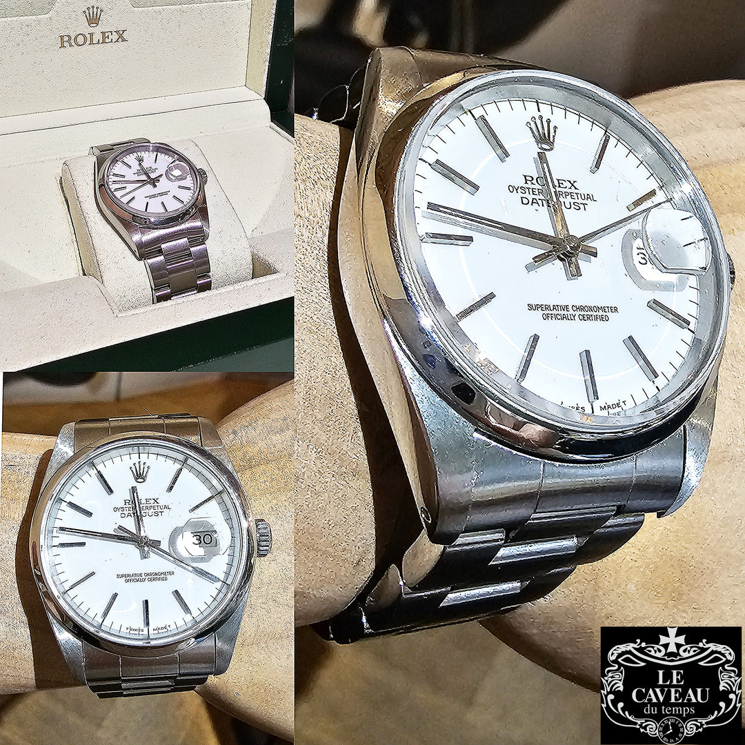 Datejust 36 mm quadrante bianco - scatola originale e garanzia LeCaveau