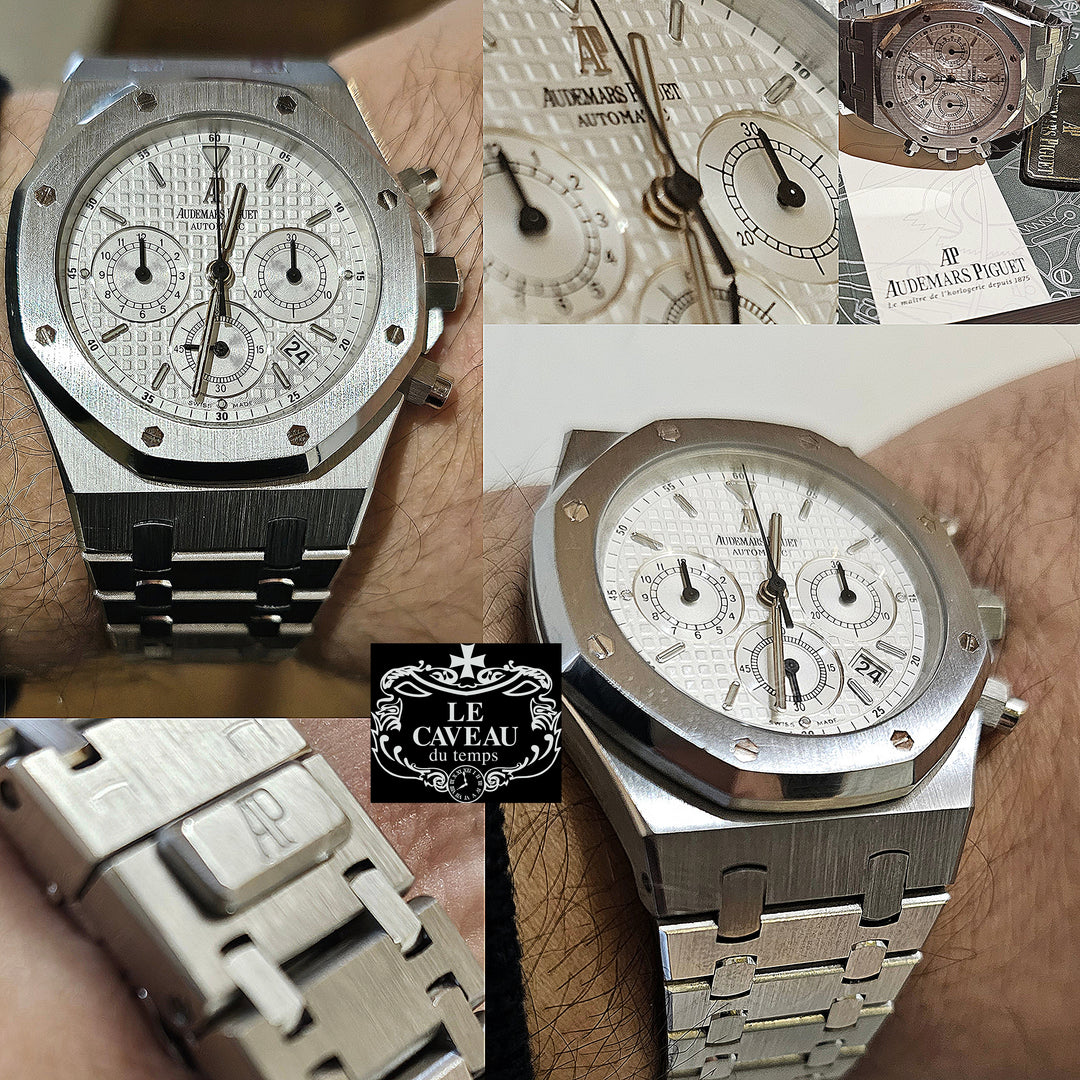 Audemars Piguet 26300ST acciaio chronograph quadrante Bianco - perfetto - completo di scatola e garanzia Originale