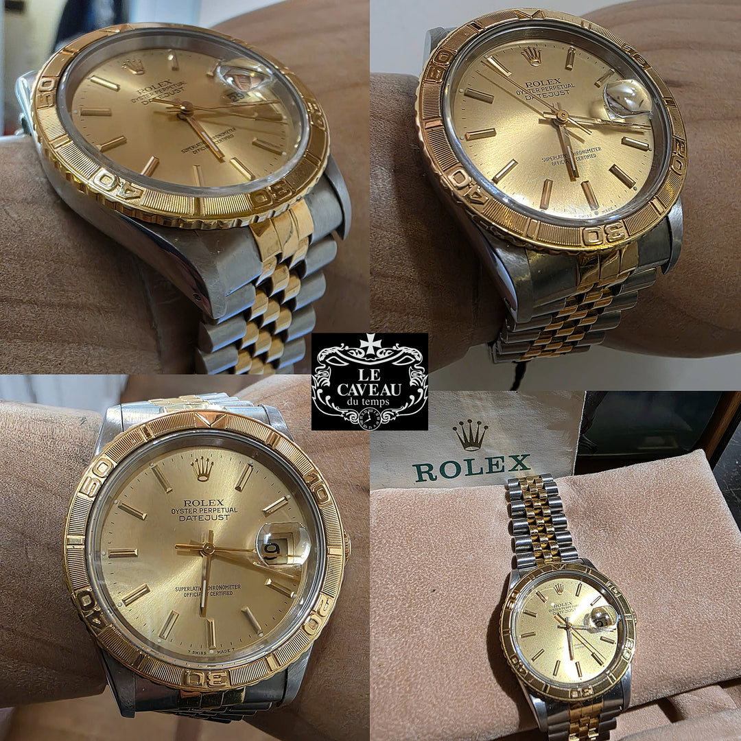 Datejust Turn-o-Graph 36mm ghiera girevole oro/acciaio - scatola e Garanzia Ortiginale