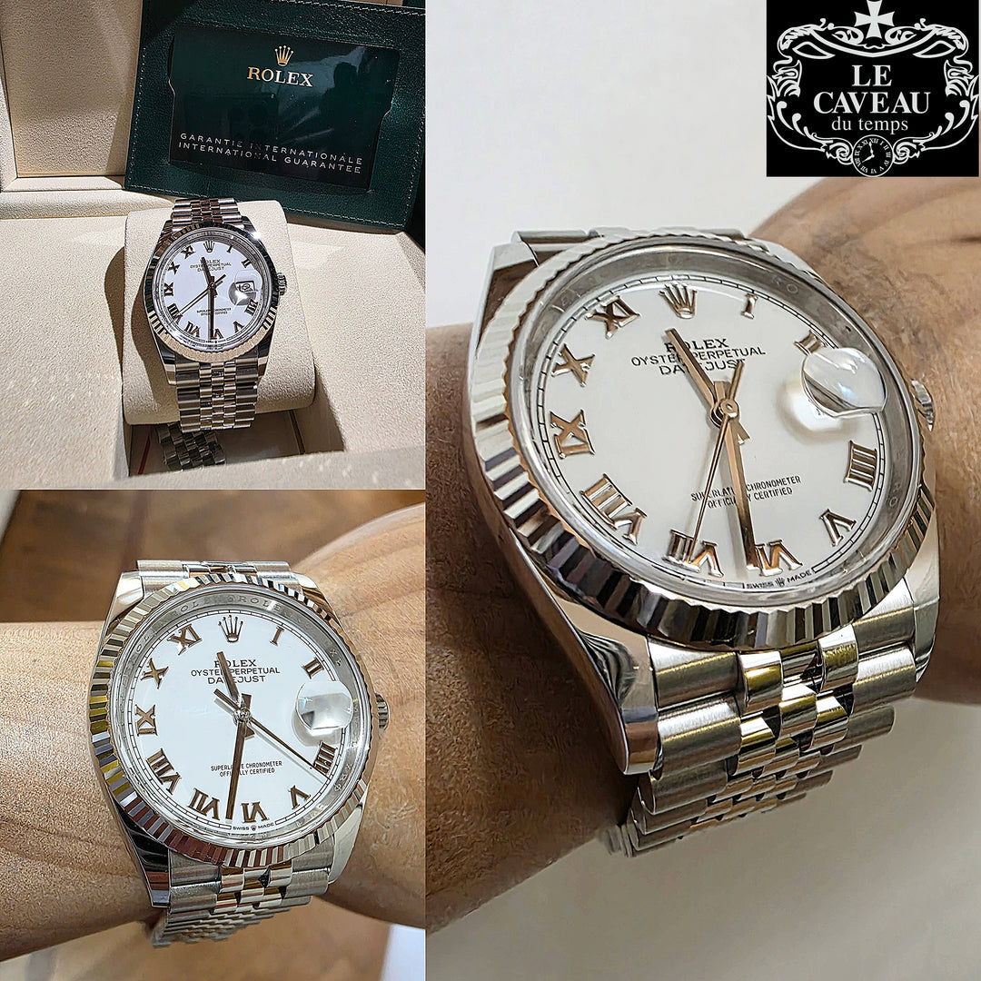Datejust 36 mm quadrante Bianco ghiera oro bianco - nuovo - scatola originale e garanzia Originale