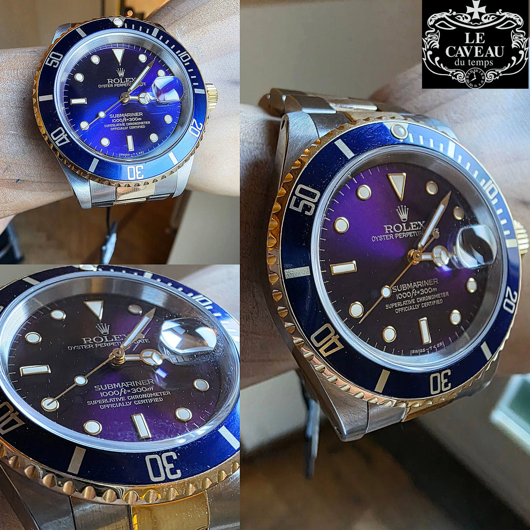 Submariner Acciaio Oro blu con quadrante Purple - scatola e garanziaOriginali