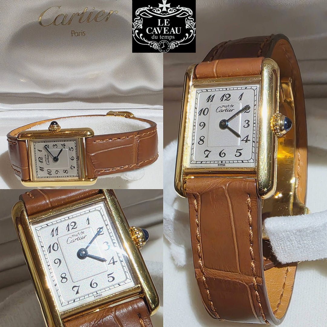 Must De Cartier Tank Scatola originale garanzia LeCaveau