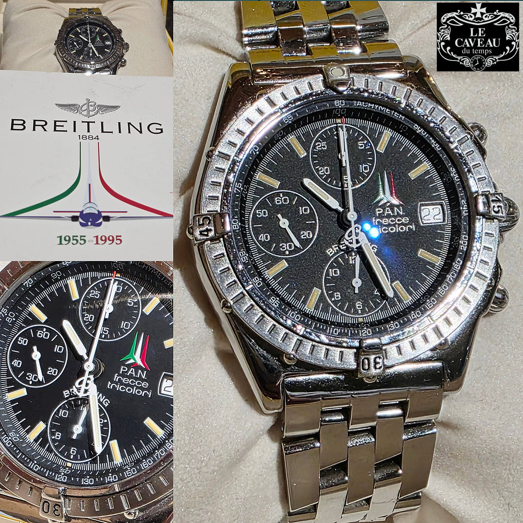 Chronomat acciaio quadrante blu - Edizione P.A.N. Frecce tricolori