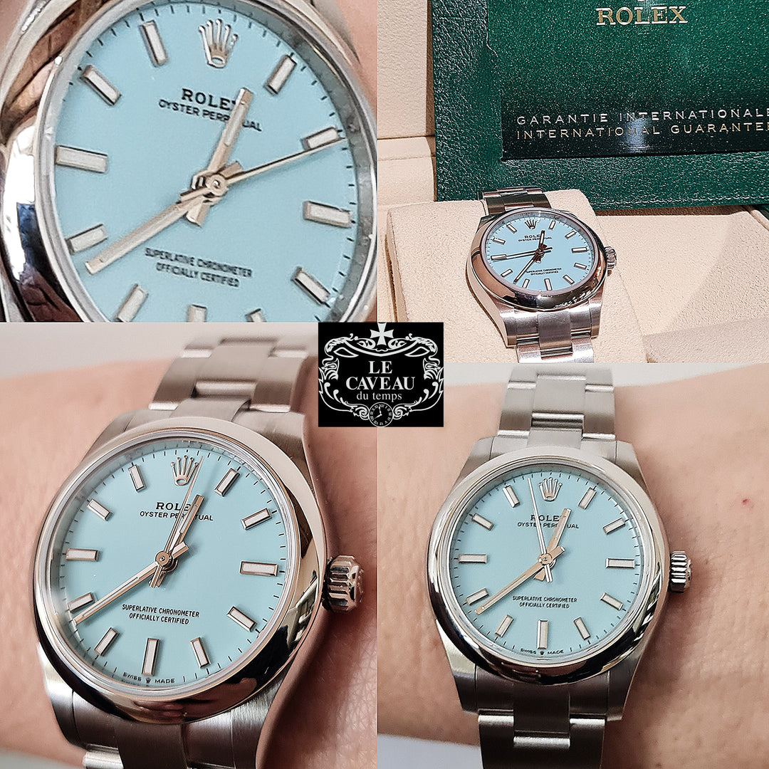 Oyster Perpetual 31mm acciaio quadrante azzurro - nuovo con scatola e garanzia originale