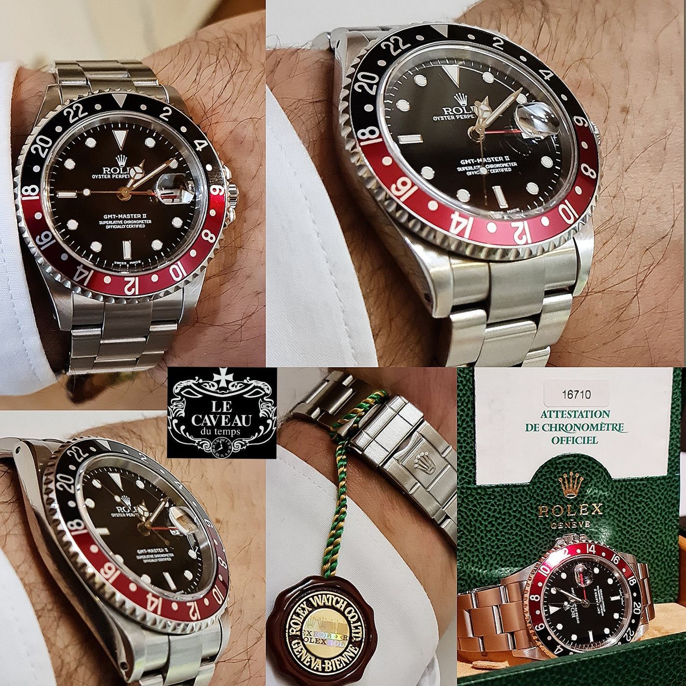 GMT II acciaio bracciale Oyster ghiera Coke - scatola e garanzia originale