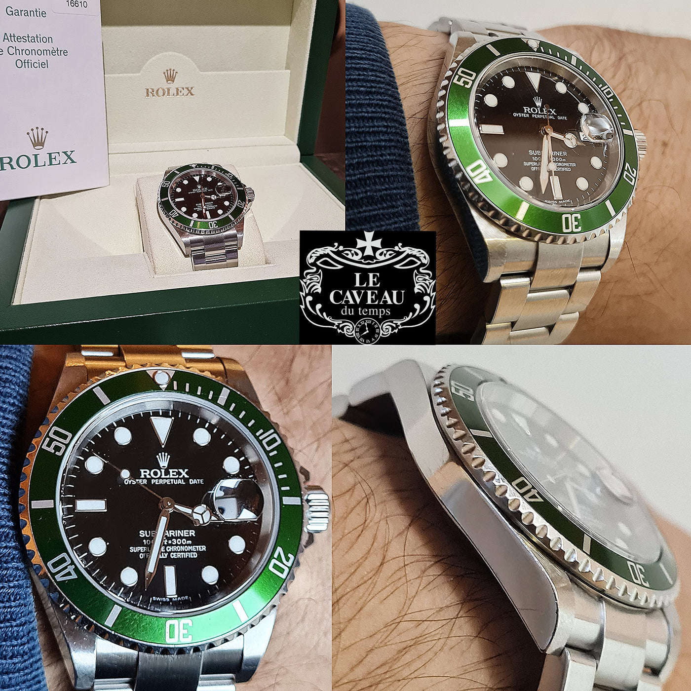 Submariner acciaio ghiera verde - completo di scatola e garanzia originale