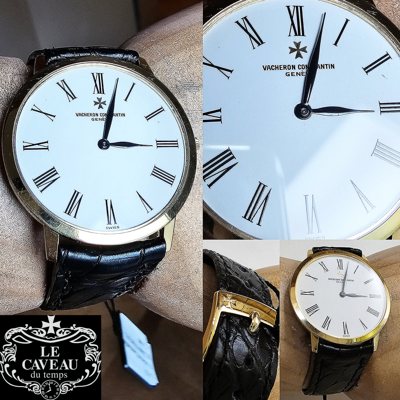Vacheron oro giallo cinturino con ardiglione - scatola originale e garanzia LeCaveau