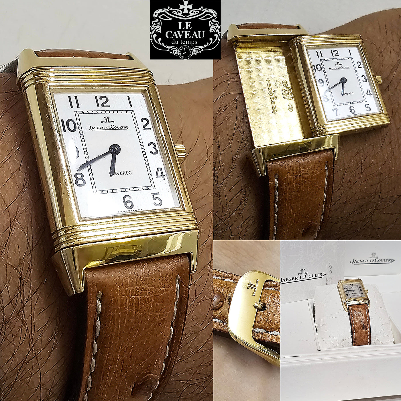 Jaeger Le Coultre Reverso Classic Oro - scatola e garanzia Originale