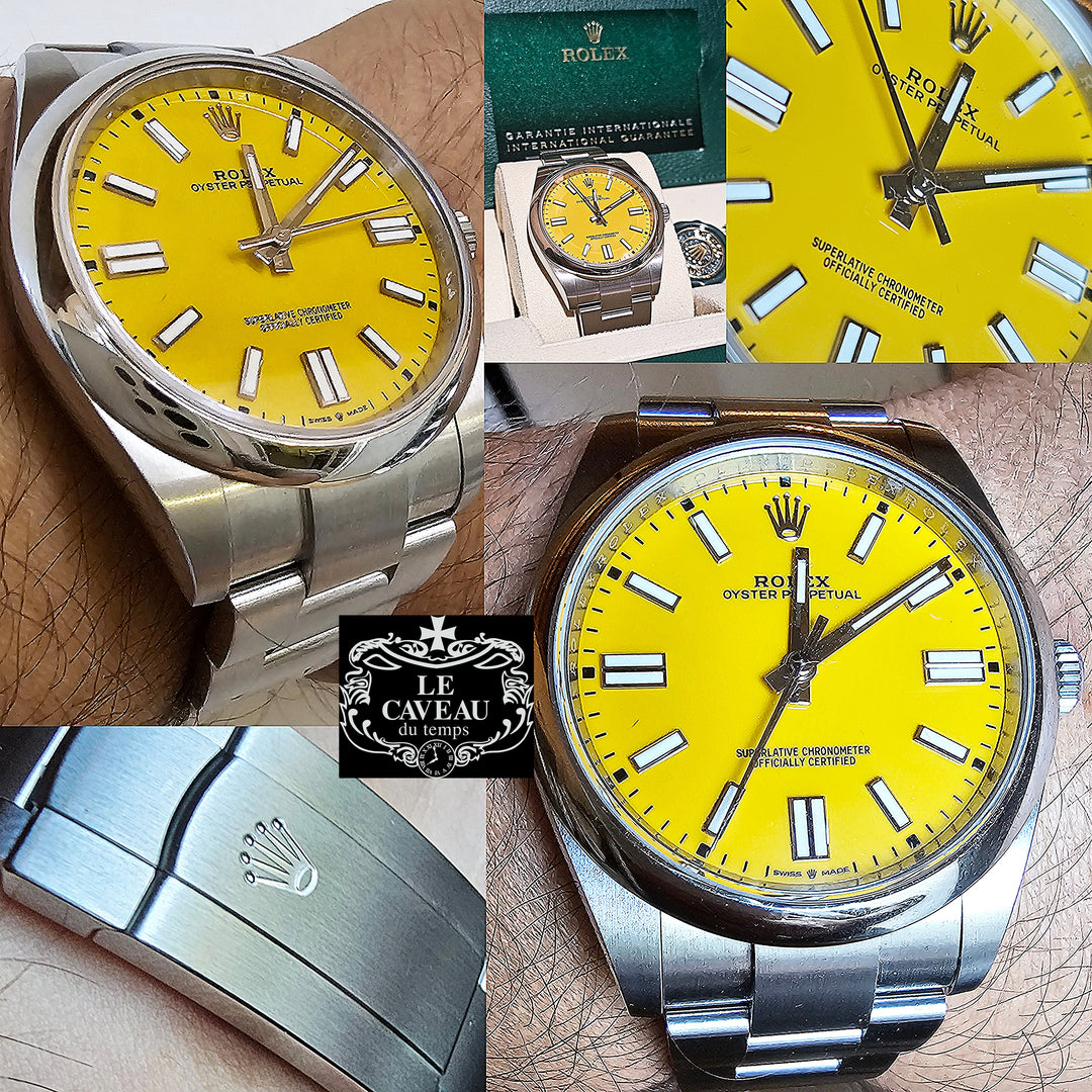 Oyster Perpetual 41mm 2021 quadrante Giallo - scatola e garanzia originale