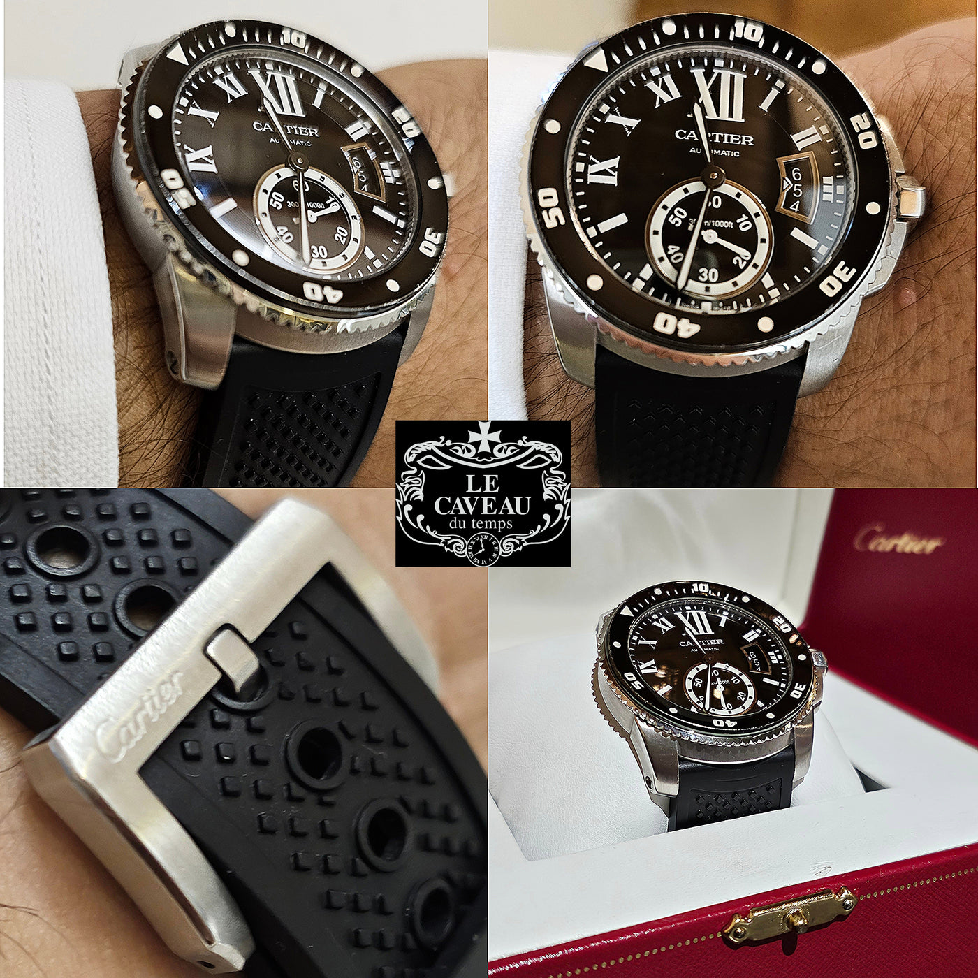 Calibre de Cartier Diver acciaio caucciù - scatola e garanzia Originale