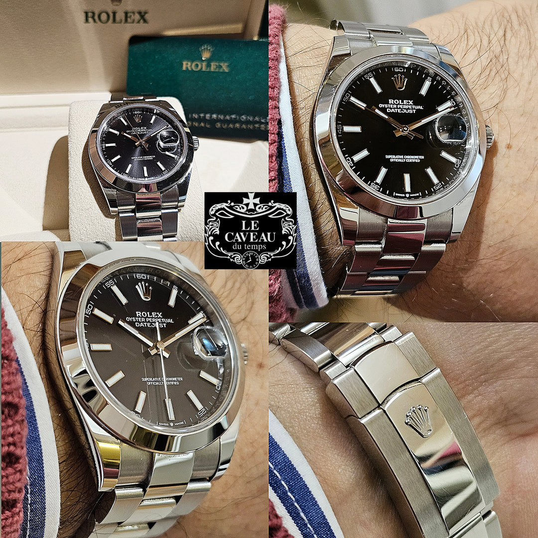 Datejust II 41mm acciaio quadrante Nero  - scatola e garanzia originale