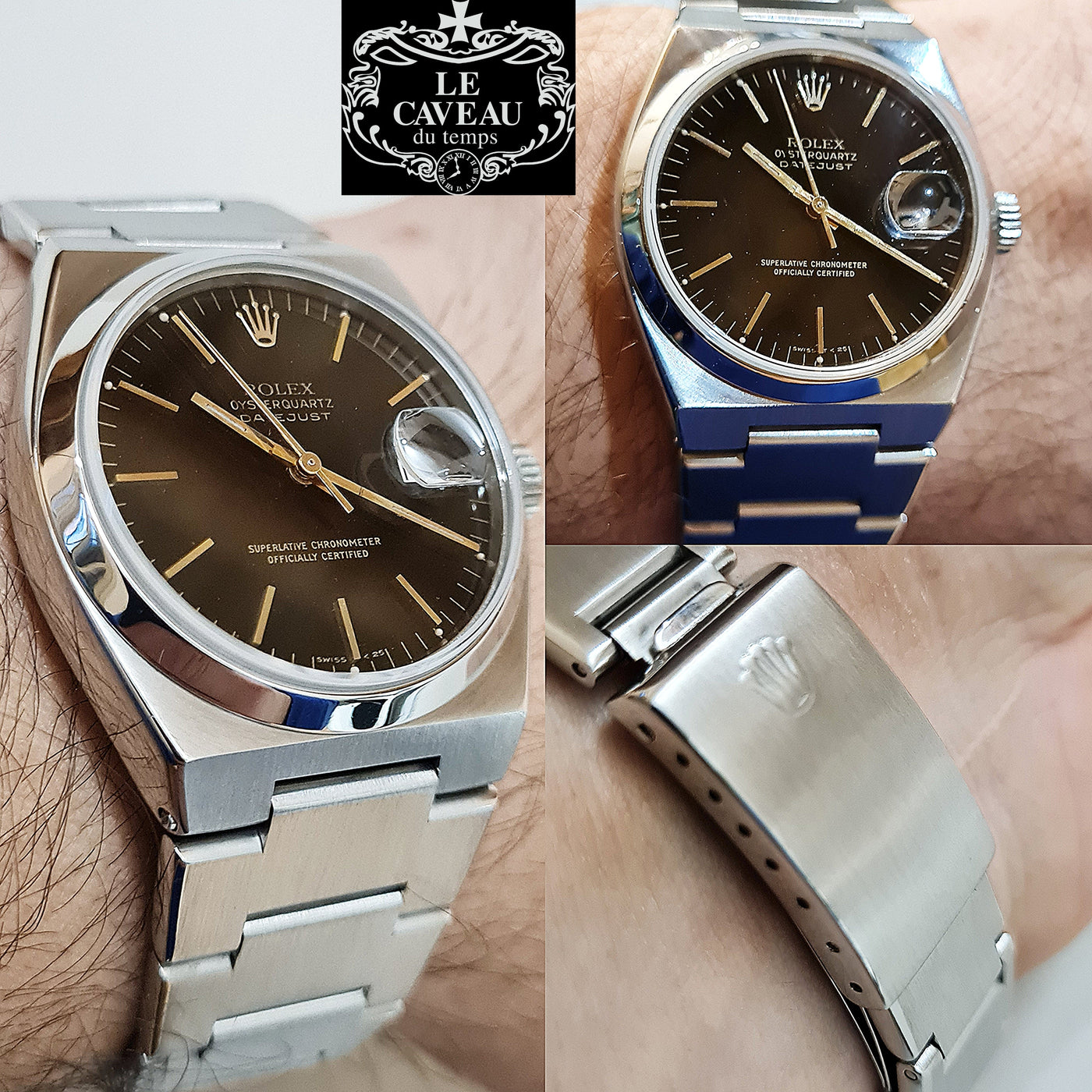 Datejust OysterQuartz R.17000 acciaio - scatola e garanzia LeCaveau