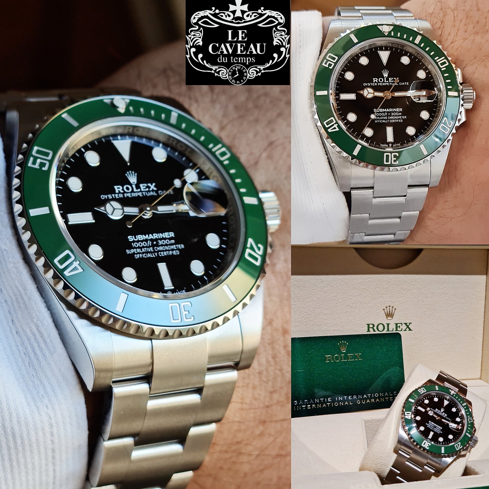 Submariner 41mm Ghiera verde 2024 - scatola e garanzia originali