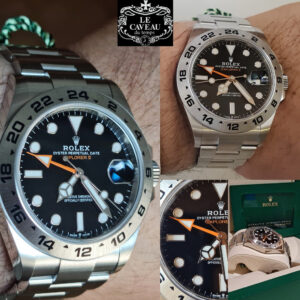 Explorer II acciaio quadrante nero 226570 scatola e garanzia originali