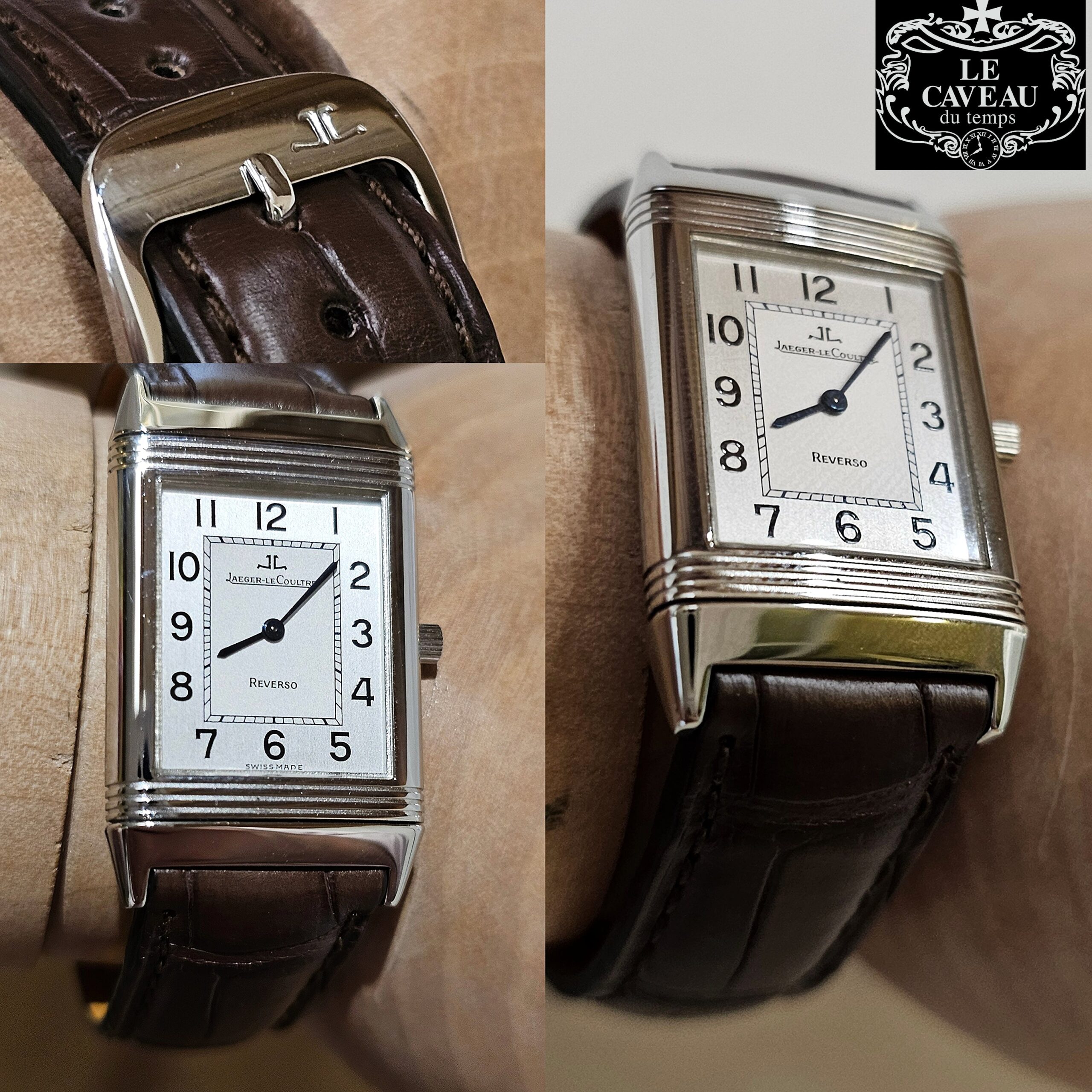 Jaeger Le Coultre Reverso Classic acciaio - scatola e garanzia LeCaveau