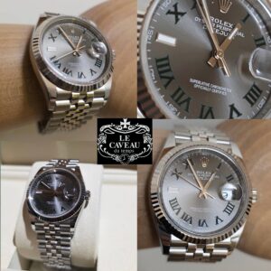 Datejust 36 mm quadrante Wimbledon ghiera oro bianco - nuovo - scatola originale e garanzia Originale