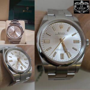 Oyster Perpetual 41mm quadrante Silver - scatola e garanzia originale
