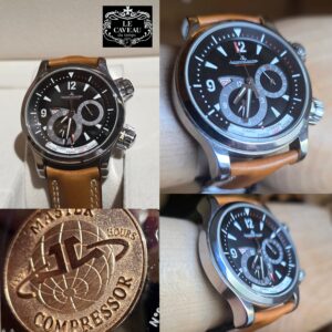 Jaeger-LeCoultre Master Compressor Geographic acciaio - scatola originale e garanzia LeCaveau