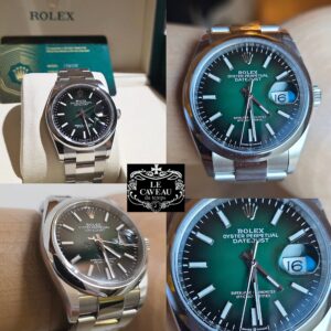 Datejust 36 mm quadrante verde ombrè - nuovo - scatola originale e garanzia Originale