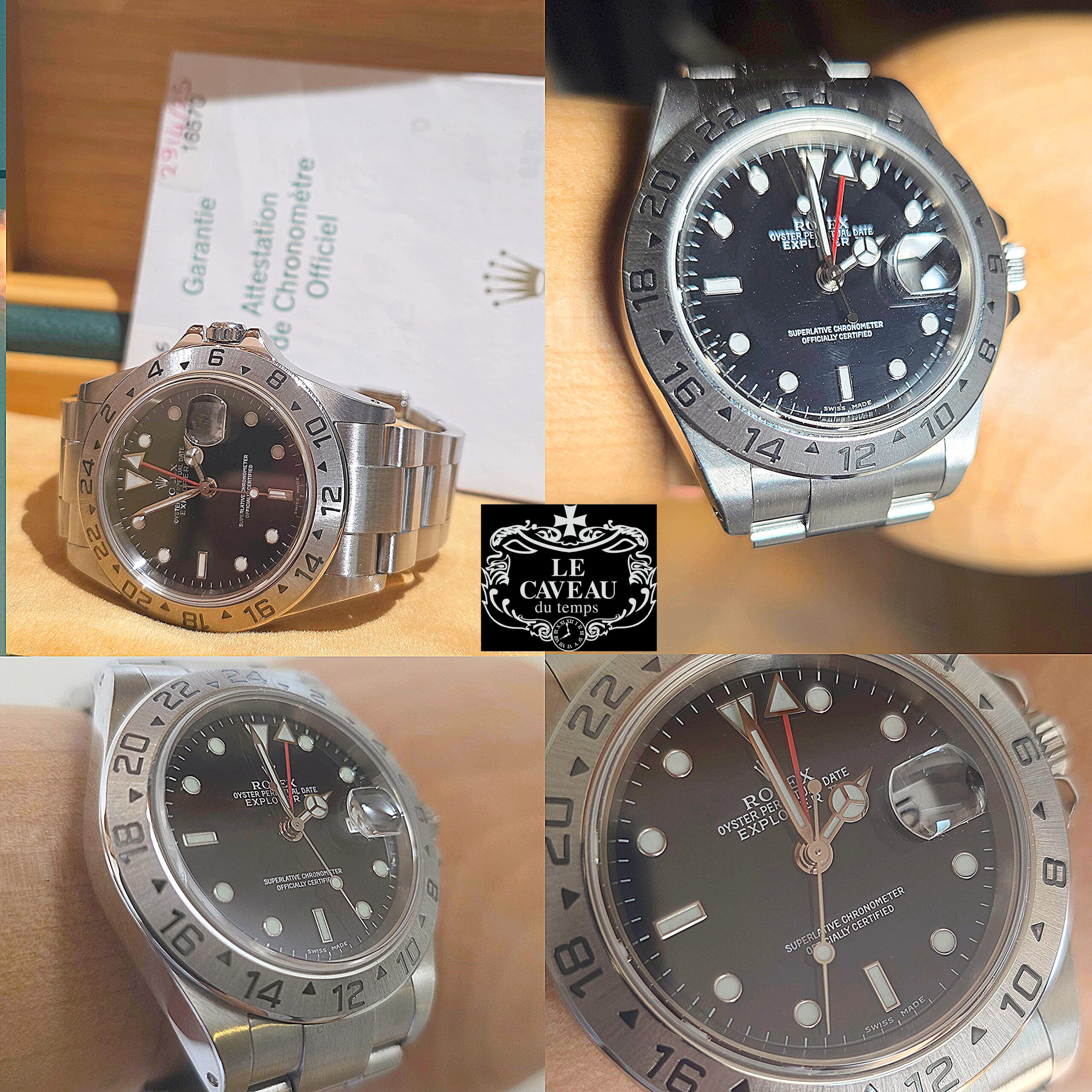 Explorer II acciaio quadrante Nero - Scatola originale garanzia Originale