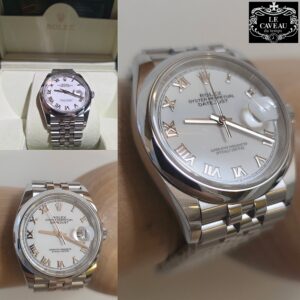 Datejust acciaio 36mm quadrante Bianco numeri romani 2023 - completo di scatola e garanzia originale