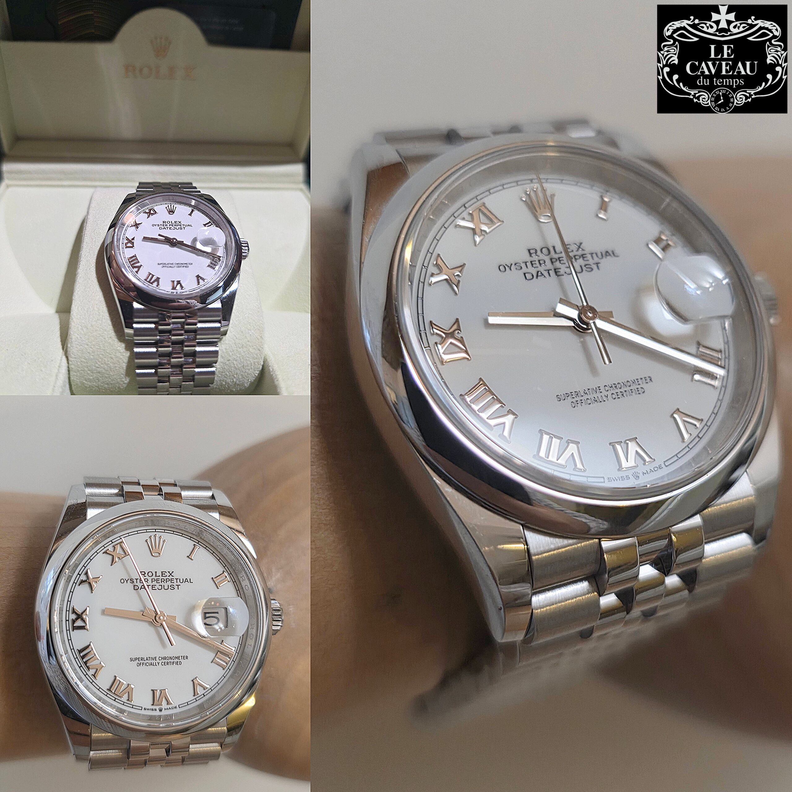 Datejust acciaio 36mm quadrante Bianco numeri romani 2023 - completo di scatola e garanzia originale